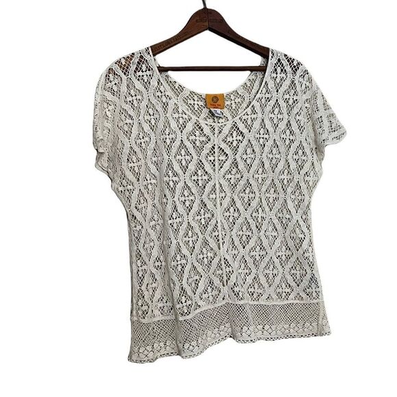 Ruby Rd. Petite Open Knit Top - Picture 1 of 6